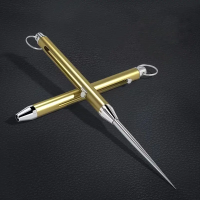 Голка-брелок багатофункціональна Золота (складна + чохол)