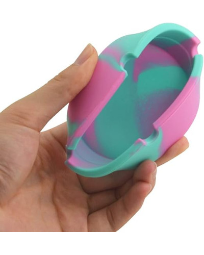 Пепельница силиконовая круглая (Разноцветная)