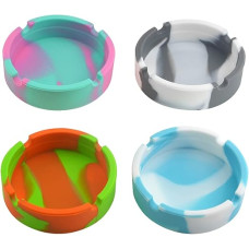 Пепельница силиконовая круглая (Разноцветная)