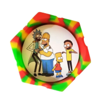 Пепельница силиконовая шестигранная (Разноцветная)