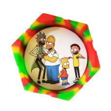 Пепельница силиконовая шестигранная (Разноцветная)