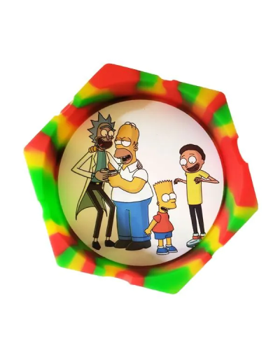 Пепельница силиконовая шестигранная (Разноцветная)