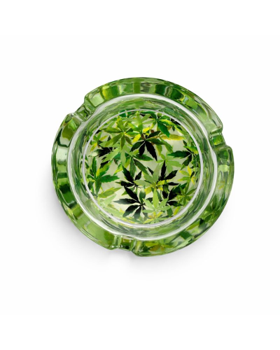 Попільниця скляна кругла (прозора)