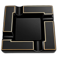 Попільничка для сигари квадратна,велика (Чорна)