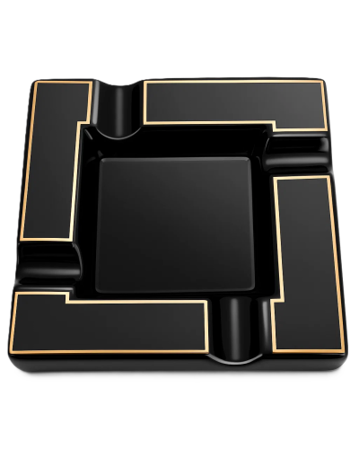 Попільничка для сигари квадратна,велика (Чорна)