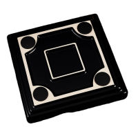 Попільничка для сигари квадратна,велика (Чорна)