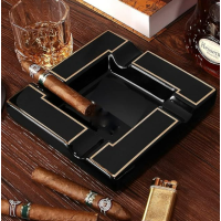 Попільничка для сигари квадратна,велика (Чорна)