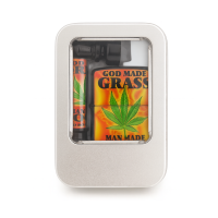 Набір для куріння "Weed" GOD MAKE GRASS 3 в 1 (трубка + запальничка + сітки) Набір для куріння "Weed" GOD MAKE GRASS 3 в 1 (трубка + запальничка + сітки)