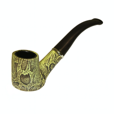 Трубка класична зелено-жовта (пластик під дерево)