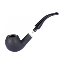 Трубка класична чорна (пластик під дерево)