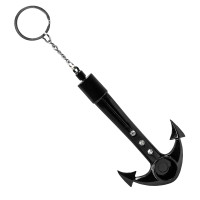Трубка-брелок курильна металева "Якір" чорний
