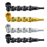 Трубка курильна металева "Черепа"