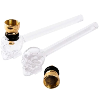 Трубка курильна скляна "Череп"