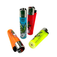 Зажигалка CLIPPER D24 "Cartoon leaves" #1