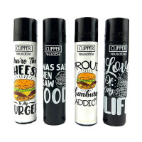 Зажигалка CLIPPER D24 "Let`s eat Burger" #1