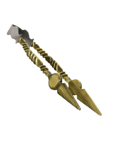 Щипці для вугілля з візурунком Garden (золотий)