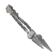 Щипцы для угля с узором Garden (серебряный)