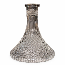 Колба для кальяну 2х2 Crystal №13 (тёмно-прозрачная)