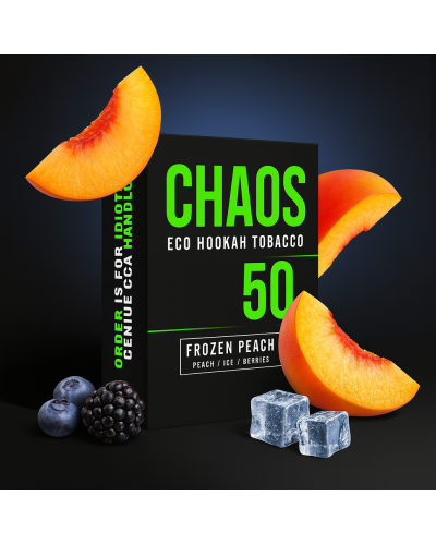 Табак для Кальяну CHAOS 50 гр Frozen peach (персик, лід, ягоди)