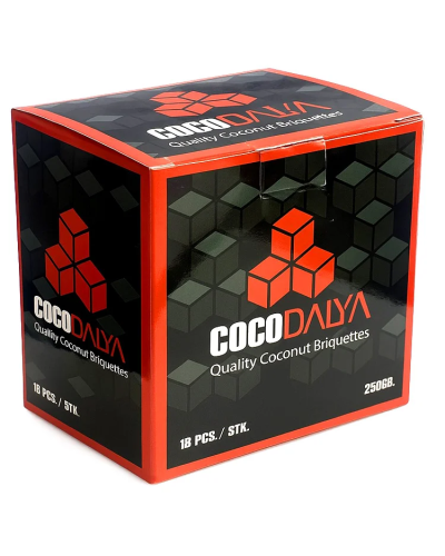 Уголь кокосовый Coco Dalya 25х25 мм (18шт)