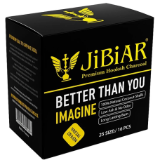 Уголь кокосовый Coco Jibiar 25х25 мм (16шт)