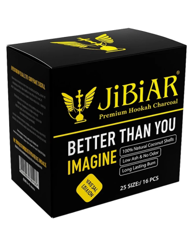 Уголь кокосовый Coco Jibiar 25х25 мм (16шт)