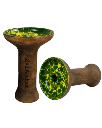 Чаша для кальяну 2x2 Medium Green (зелена матова)