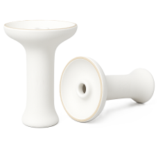 Чаша для кальяну 2x2 Medium White Glass (біла глянцева)