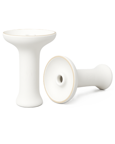 Чаша для кальяну 2x2 Medium White Glass (біла глянцева)