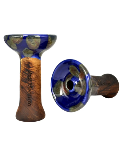 Чаша для кальяну 2x2 Medium Blue Graphite (синьо сіра)