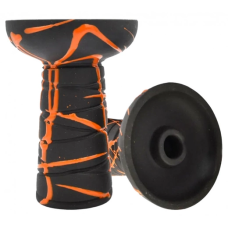 Чаша для кальяна GUSTO Bowls Cl. Phunnel Black Glaze (оранжевая)