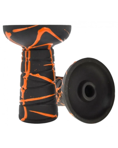 Чаша для кальяна GUSTO Bowls Cl. Phunnel Black Glaze (оранжевая)