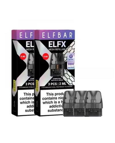 Сменный картридж Elf Bar ELFX Dual Mesh 0.8 Ом 2 мл