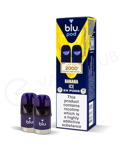 Картриджі Blu Bar Pod Banana Ice (Банан лід) 20мг