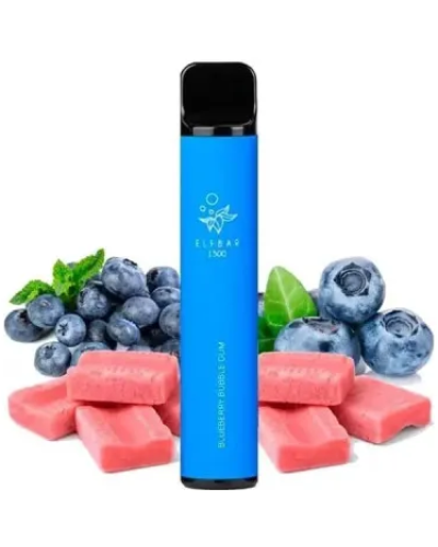 Одноразка ELF BAR 1500 "Blueberry Bubble Gum" зі смаком чорнична жуйка