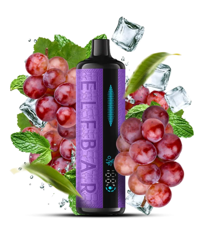 Одноразка Elf Bar E-Shisha 12000 "Grape Mint" со вкусом винограда и мяты