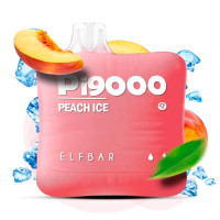 Одноразка ELF BAR Pi 9000 затяжок "Peach Ice" зі смаком персик лід