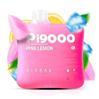Одноразка ELF BAR Pi 9000 затяжок "Pink Lemon" зі смаком рожевий лимон