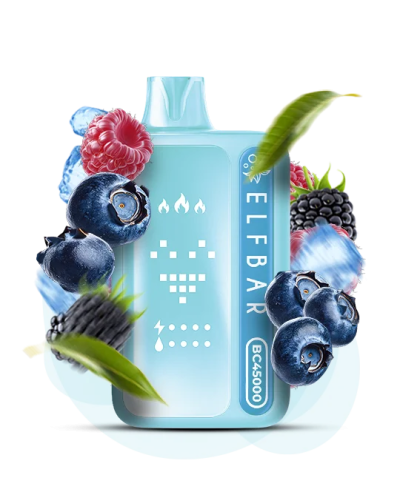 Одноразка ELF BAR BC 45000 "Blue razz ice" зі смаком блакитна малина лід