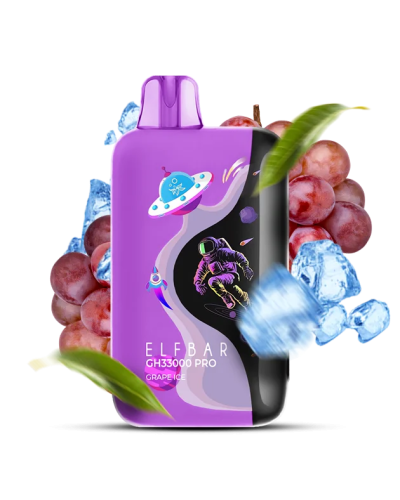 Одноразка ELF BAR GH 33000 PRO "Grape Ice" со вкусом виноград лед
