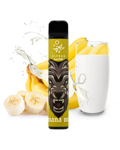 Одноразка ELF BAR LUX 1500 "Banana milk" со вкусом бананово-молочного коктейля