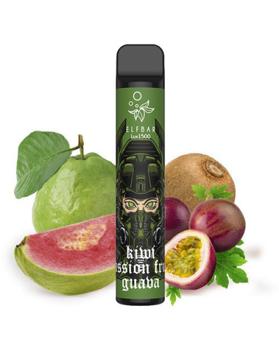 Одноразка ELF BAR LUX 1500 "Kiwi passion fruit guava" cо вкусом киви, маракуйя и гуавы