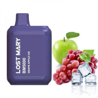 ОДНОРАЗКА LOST MARY BM5000 ЗАТЯЖЕК 5% "GRAPE APPLE ICE" СО ВКУСОМ ВИНОГРАД ЯБЛОКО ЛЕД