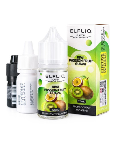 Набор для самозамеса ELF LIQ 30 мл 50 мг "Kiwi Passion Fruit Guava" со вкусом киви маракуя гуава