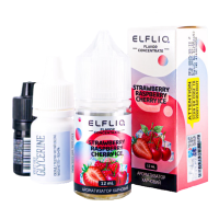Набор для самозамеса ELF LIQ 30 мл 50 мг "Strawberry Raspberry Cherry ice" со вкусом клубника малина вишня лёд