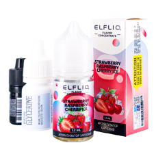 Набор для самозамеса ELF LIQ 30 мл 50 мг "Strawberry Raspberry Cherry ice" со вкусом клубника малина вишня лёд