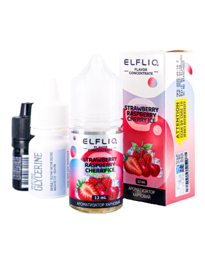 Набор для самозамеса ELF LIQ 30 мл 50 мг "Strawberry Raspberry Cherry ice" со вкусом клубника малина вишня лёд