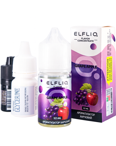Набор для самозамеса ELF LIQ 30 мл 50 мг "Grape Apple" со вкусом виноград яблоко
