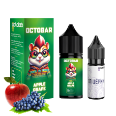 НАБІР ДЛЯ САМОЗАМІСУ OCTOBAR NFT 30 МЛ 50 МГ APPLE GRAPE ЗІ СМАКОМ ЯБЛУКА ТА ВИНОГРАДА