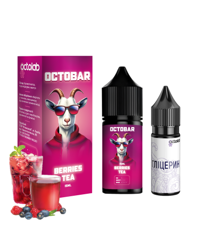 Набор для самозамеса OCTOBAR NFT 30 мл 50 мг "Berries Tea" со вкусом ягодного чая